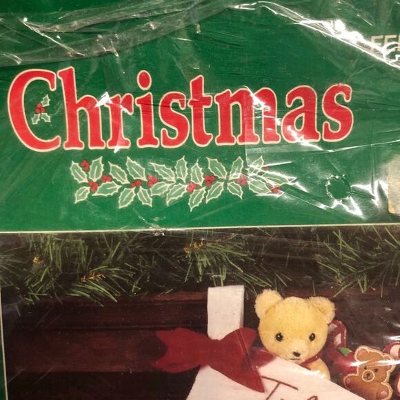 Bucilla “Ragtime Teddies” 15” Felt Stocking Kit, Christmas Craft, Holiday kit - Picture 3 of 8